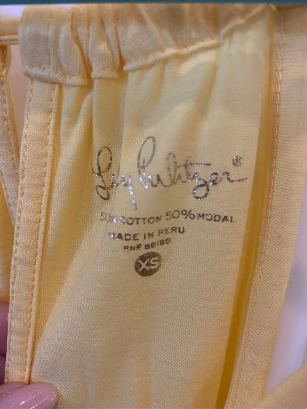 Lilly Pulitzer Yellow Spaghetti Strap Camisole Tank Top in XS - Picture 2 of 5